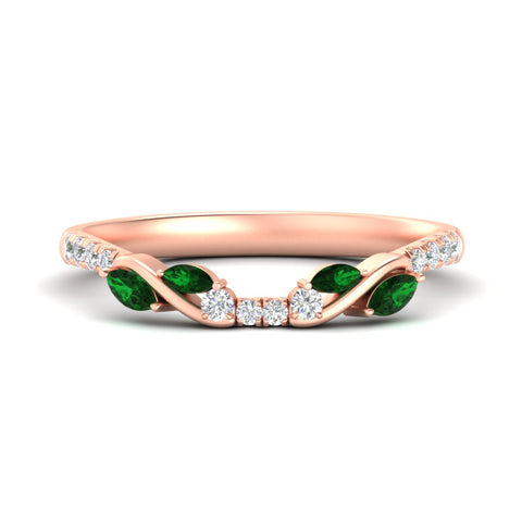Curved Vine Women Wedding Band