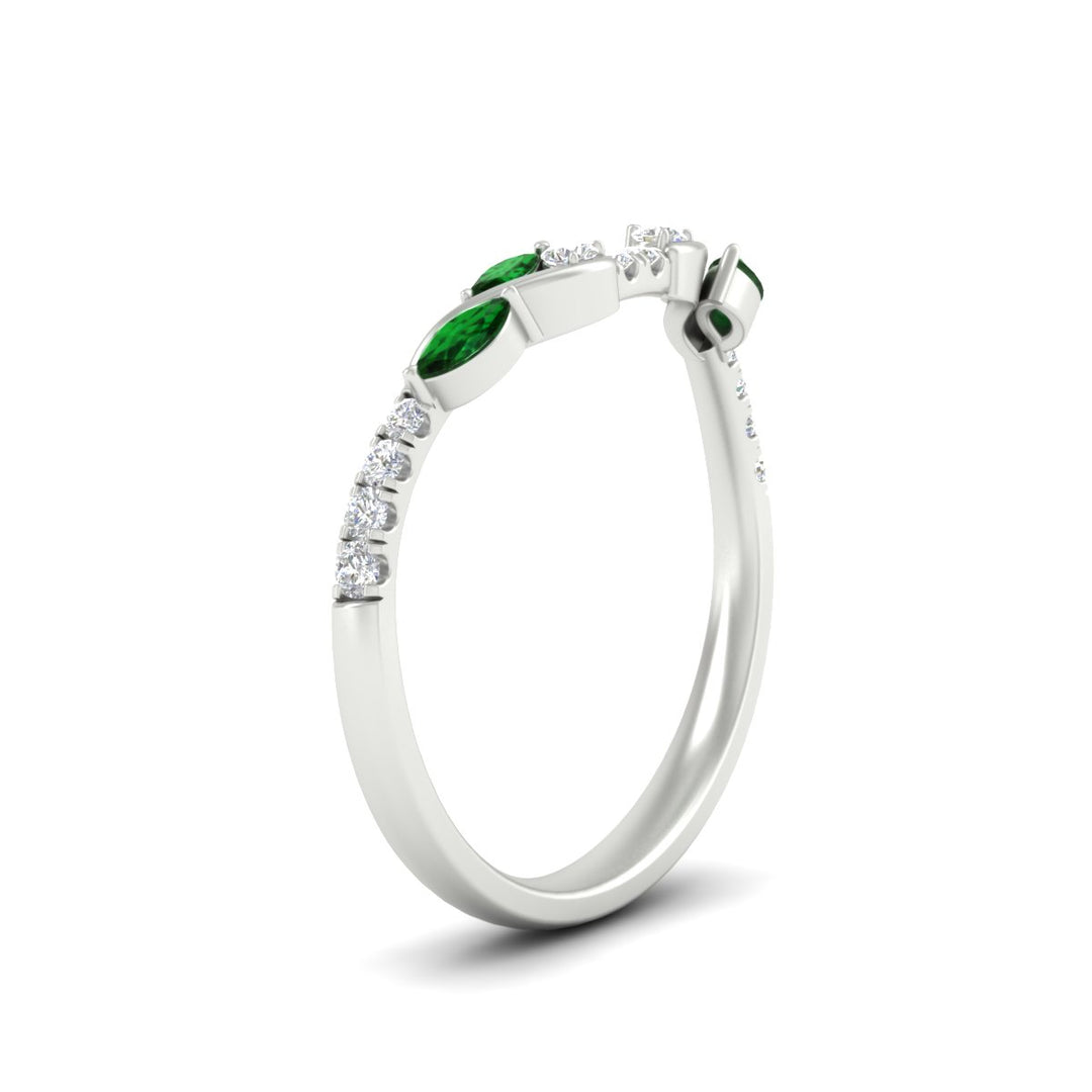 Curved Vine Women Wedding Band