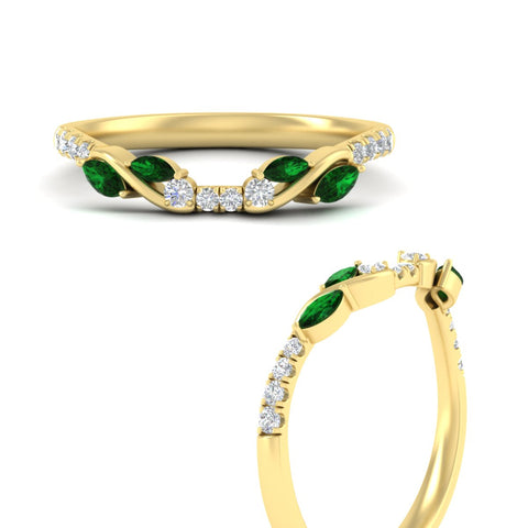 Curved Vine Women Wedding Band