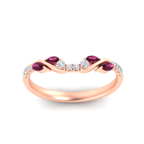 Curved Vine Women Wedding Band