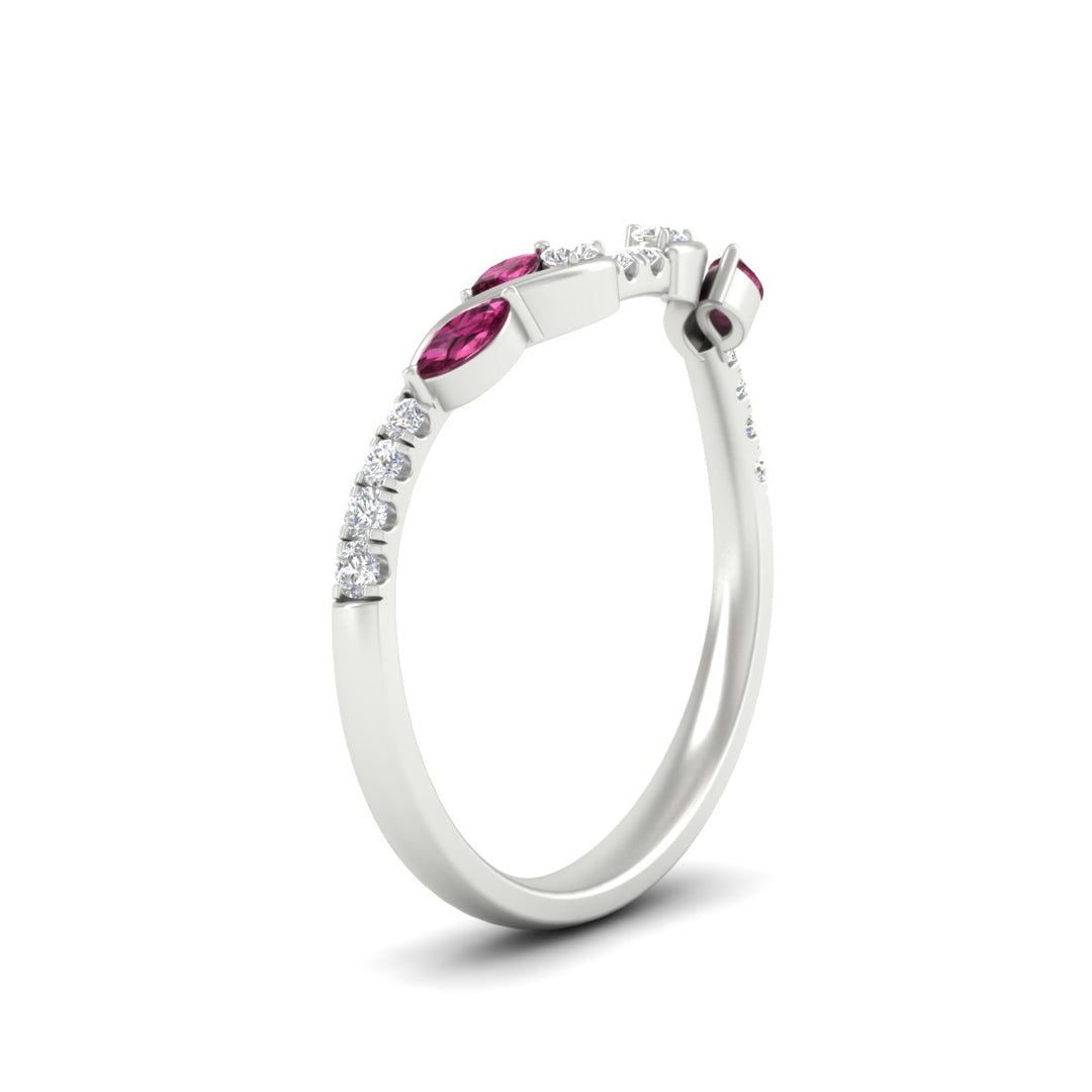 Curved Vine Women Wedding Band