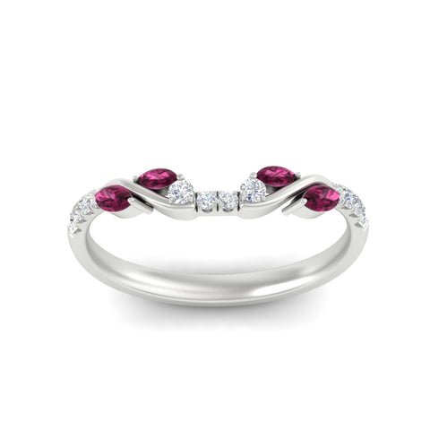 Curved Vine Women Wedding Band