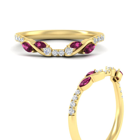 Curved Vine Women Wedding Band