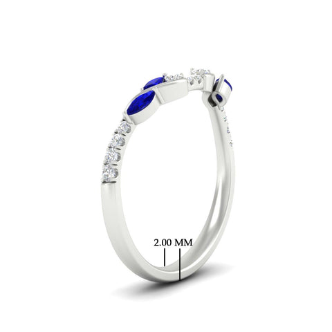 Curved Vine Women Wedding Band