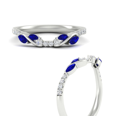 Curved Vine Women Wedding Band
