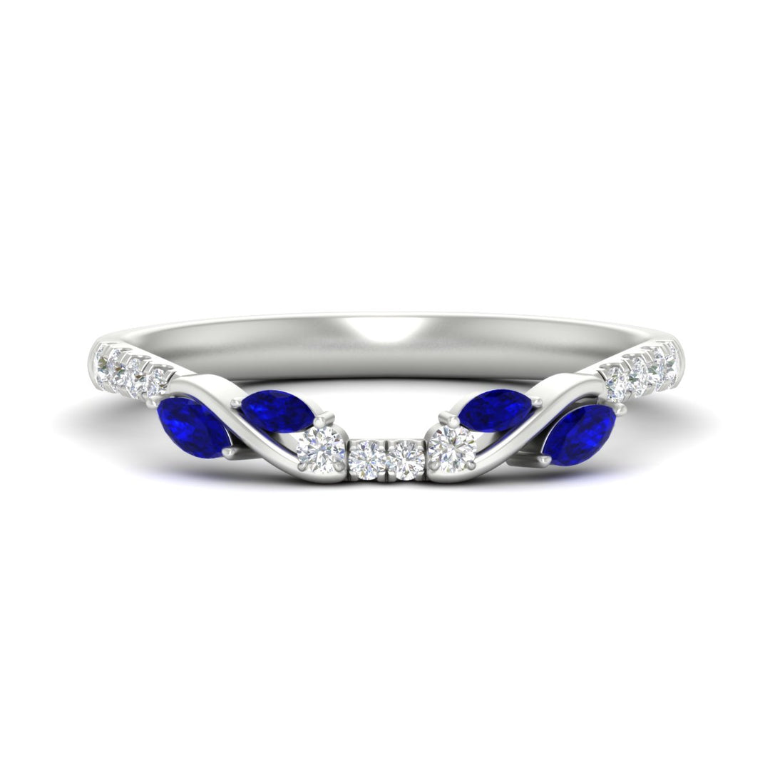 Curved Vine Women Wedding Band