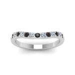 Load image into Gallery viewer, Curved Diamond Wedding Ring For Women
