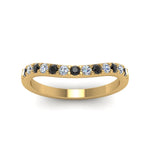 Load image into Gallery viewer, Curved Diamond Wedding Ring For Women
