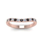 Load image into Gallery viewer, Curved Diamond Wedding Ring For Women
