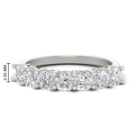 Load image into Gallery viewer, 7 Stone Cushion Cut Wedding Band
