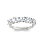 Load image into Gallery viewer, 7 Stone Cushion Cut Wedding Band
