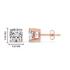 Load image into Gallery viewer, Cushion Diamond Basket Stud Earring