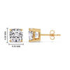 Load image into Gallery viewer, Cushion Diamond Basket Stud Earring