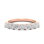 Load image into Gallery viewer, cushion-cut-7-stone-2-carat-diamond-wedding-band-in-rose-gold-fdwb9497cusleep-2.00ct-nl-rg?v=1773313350