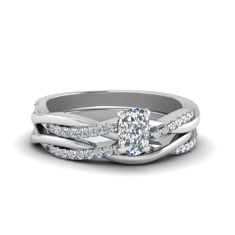 cushion-cut-Infinity-twist-diamond-matching-bridal-set-in-950-Platinum-FD8253CU-NL-WG