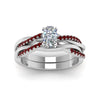 Load image into Gallery viewer, cushion-cut-Infinity-twist-diamond-matching-bridal-set-with-ruby-in-950-Platinum-FD8253CUGRUDR-NL-WG