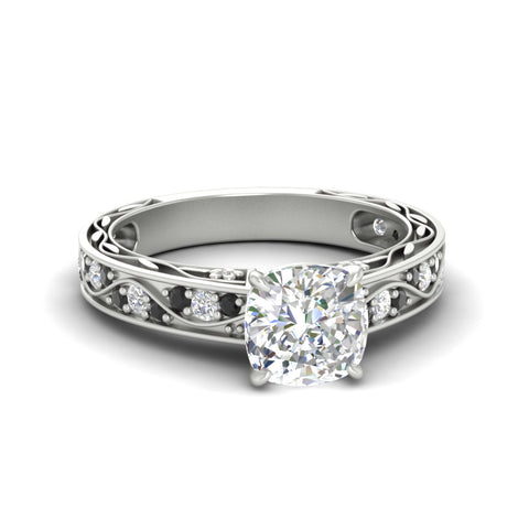cushion-cut-antique-filigree-black-diamond-engagement-ring-in-white-gold-fdens3543curgblacksleep-nl-wg.jpg