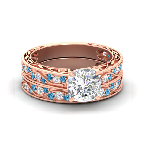 cushion-cut-antique-filigree-blue-topaz-bridal-ring-set-in-rose-gold-fdens3543cugicbltosleep-nl-rg.jpg