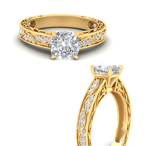 cushion-cut-antique-filigree-diamond-engagement-ring-in-yellow-gold-fdens3543curangle3-nl-yg.jpg