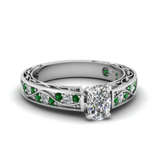 cushion-cut-antique-filigree-diamond-ring-with-emerald-in-14K-white-gold-FDENS3543CURGEMGR-NL-WG_8a98b649-edde-42a7-8f79-433f5e45bc06