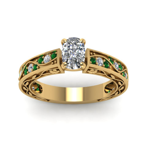 cushion-cut-antique-filigree-diamond-ring-with-emerald-in-14K-yellow-gold-FDENS3543CURGEMGRANGLE5-NL-YG_21d0ef87-44ad-4802-b346-2a31c6b44b40