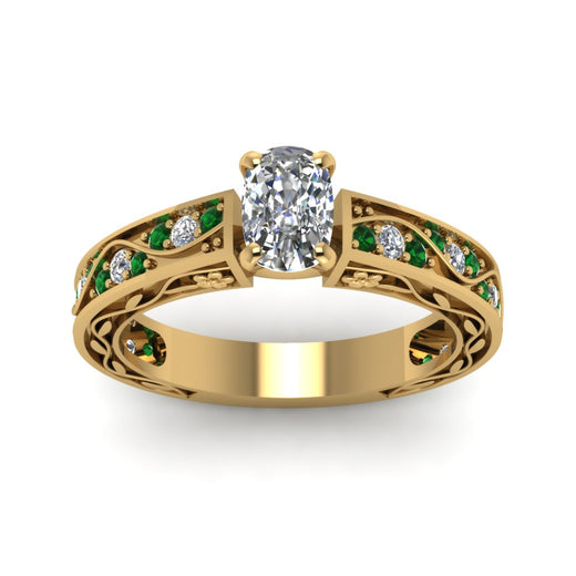 cushion-cut-antique-filigree-diamond-ring-with-emerald-in-14K-yellow-gold-FDENS3543CURGEMGRANGLE5-NL-YG_21d0ef87-44ad-4802-b346-2a31c6b44b40