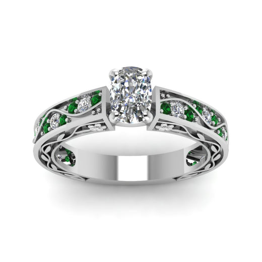 cushion-cut-antique-filigree-diamond-ring-with-emerald-in-950-platinum-FDENS3543CURGEMGRANGLE5-NL-WG_01bd1571-d92a-47fa-97fa-80714e9ae4e3