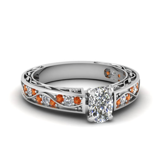 cushion-cut-antique-filigree-diamond-ring-with-orange-sapphire-in-14K-white-gold-FDENS3543CURGSAOR-NL-WG_363bac96-3a6f-42e2-a04c-4cb4e9efb32a