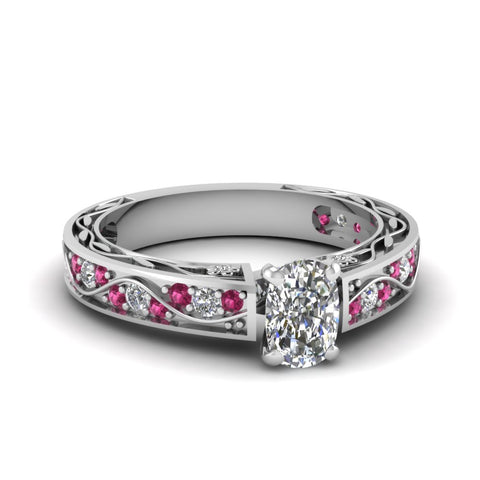 cushion-cut-antique-filigree-diamond-ring-with-pink-sapphire-in-14K-white-gold-FDENS3543CURGSADRPI-NL-WG_513f066e-111e-4f71-bf90-71e8dae47973