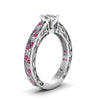 Load image into Gallery viewer, cushion-cut-antique-filigree-diamond-ring-with-pink-sapphire-in-950-platinum-FDENS3543CURGSADRPIANGLE2-NL-WG_48317bac-1400-4eb4-910b-ebc331ecefda