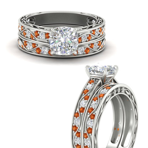 cushion-cut-antique-filigree-orange-sapphire-bridal-ring-set-in-white-gold-fdens3543cugsaorangle3-nl-wg.jpg