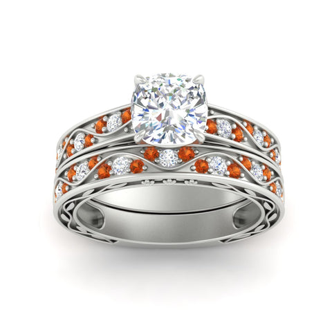 cushion-cut-antique-filigree-orange-sapphire-bridal-ring-set-in-white-gold-fdens3543cugsaorangle5-nl-wg.jpg