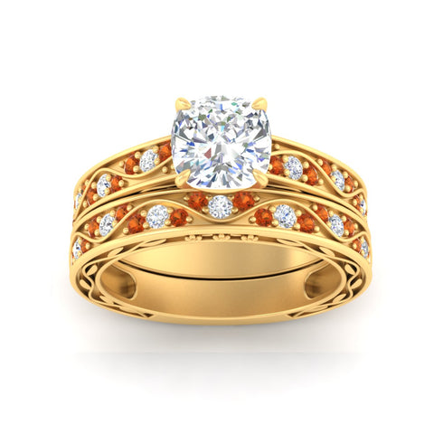 cushion-cut-antique-filigree-orange-sapphire-bridal-ring-set-in-yellow-gold-fdens3543cugsaorangle5-nl-yg.jpg