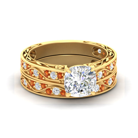 cushion-cut-antique-filigree-orange-sapphire-bridal-ring-set-in-yellow-gold-fdens3543cugsaorsleep-nl-yg.jpg