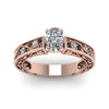 Load image into Gallery viewer, cushion-cut-antique-filigree-ring-with-black-diamond-in-14K-rose-gold-FDENS3543CURGBLACKANGLE5-NL-RG_0f6d487d-21df-40a7-8111-5a26ed2269d0