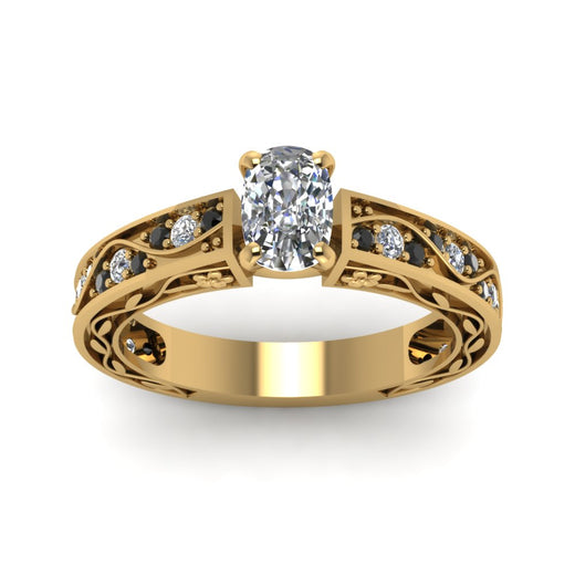cushion-cut-antique-filigree-ring-with-black-diamond-in-14K-yellow-gold-FDENS3543CURGBLACKANGLE5-NL-YG_e0f8c7df-2536-4889-b40e-63178283ffd8