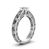 Load image into Gallery viewer, cushion-cut-antique-filigree-ring-with-black-diamond-in-950-platinum-FDENS3543CURGBLACKANGLE2-NL-WG_ea8dbe70-bb35-48fd-8409-1b645fe0d4ba