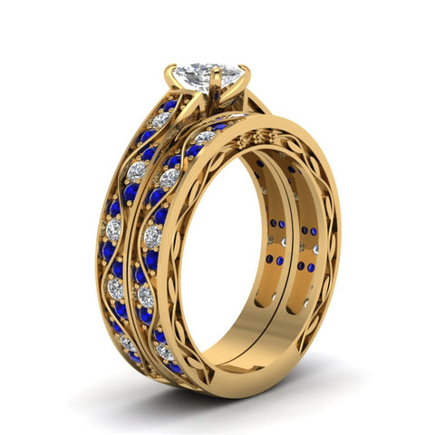 cushion-cut-antique-filigree-wedding-ring-set-with-sapphire-in-yellow-gold-FDENS3543CUGSABLANGLE2-NL-YG