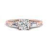 Load image into Gallery viewer, cushion-cut-bar-baguette-3-stone-diamond-engagement-ring-in-rose-gold-FDENS100CUR-NL-RG