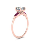 Load image into Gallery viewer, cushion-cut-bar-baguette-3-stone-pink-sapphire-engagement-ring-in-FDENS100CURGSADRPI-NL-RG