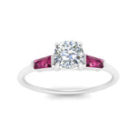 Load image into Gallery viewer, cushion-cut-bar-baguette-3-stone-pink-sapphire-engagement-ring-in-FDENS100CURGSADRPI-NL-WG