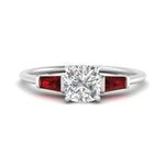 Load image into Gallery viewer, cushion-cut-bar-baguette-3-stone-ruby-engagement-ring-in-FDENS100CURGRUDR-NL-WG