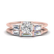 cushion-cut-bar-set-diamond-ring-with-matching-3-baguette-wedding-band-in-rose-gold-FDENS100CU-NL-RG