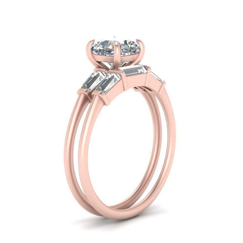 cushion-cut-bar-set-diamond-ring-with-matching-3-baguette-wedding-band-in-rose-gold-FDENS100CUANGLE2-NL-RG
