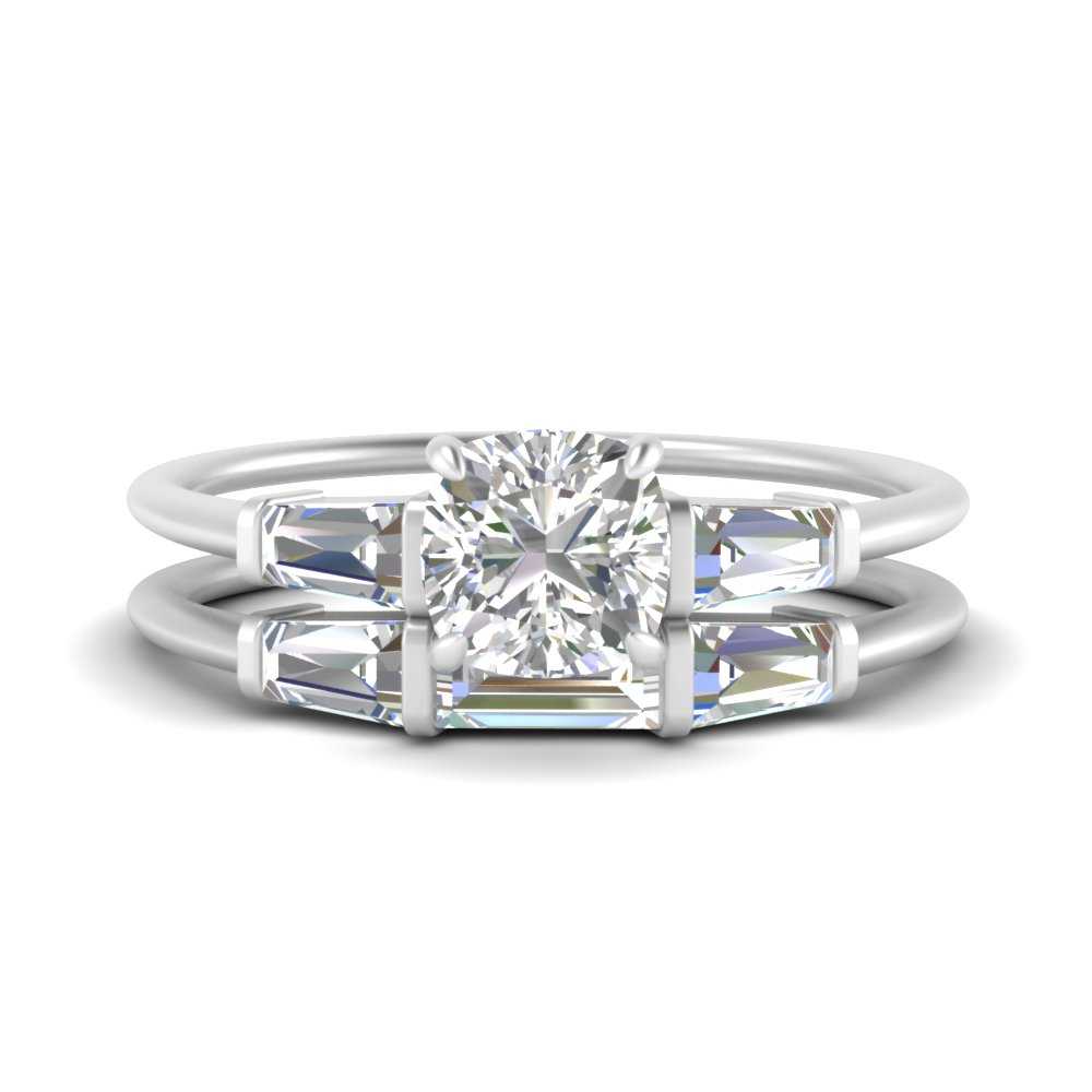 cushion-cut-bar-set-diamond-ring-with-matching-3-baguette-wedding-band-in-FDENS100CU-NL-WG