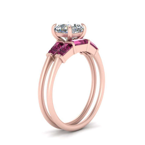 cushion-cut-bar-set-pink-sapphire-ring-with-matching-3-baguette-wedding-band-in-rose-gold-FDENS100CUGSADRPIANGLE2-NL-RG