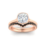 Load image into Gallery viewer, cushion-cut-bezel-solitaire-ring-with-black-diamond-band-in-rose-gold-FD11229CUGBLACKANGLE5-NL-RG.jpg?v=1758702831
