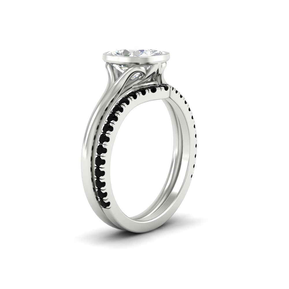 cushion-cut-bezel-solitaire-ring-with-black-diamond-band-in-white-gold-FD11229CUGBLACKANGLE2-NL-WG.jpg?v=1758702831