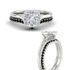 Load image into Gallery viewer, cushion-cut-bezel-solitaire-ring-with-black-diamond-band-in-white-gold-FD11229CUGBLACKANGLE3-NL-WG.jpg?v=1758702832