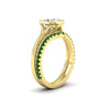 Load image into Gallery viewer, cushion-cut-bezel-solitaire-ring-with-emerald-band-in-yellow-gold-FD11229CUGEMGRANGLE2-NL-YG.jpg?v=1758702831